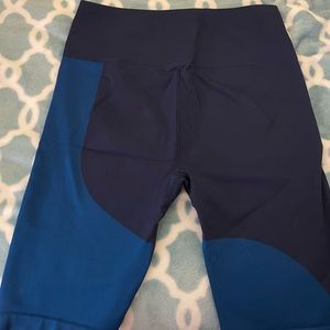 Fabletics Color Block Biker Shorts (NWOT)